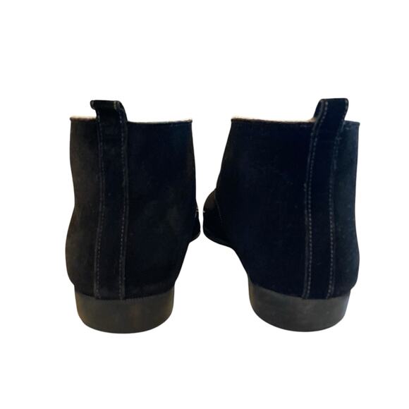 Vintage Outdorables Black Suede Fleece Lined Goth Boho Chukka Ankle Boot Size 8 - Picture 11 of 16